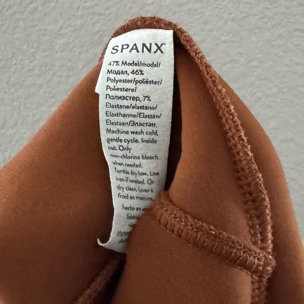 Spanx Air Essentials Wide Leg Pant Womens Large Tall Butterscotch Casual Comfy - Picture 12 of 13